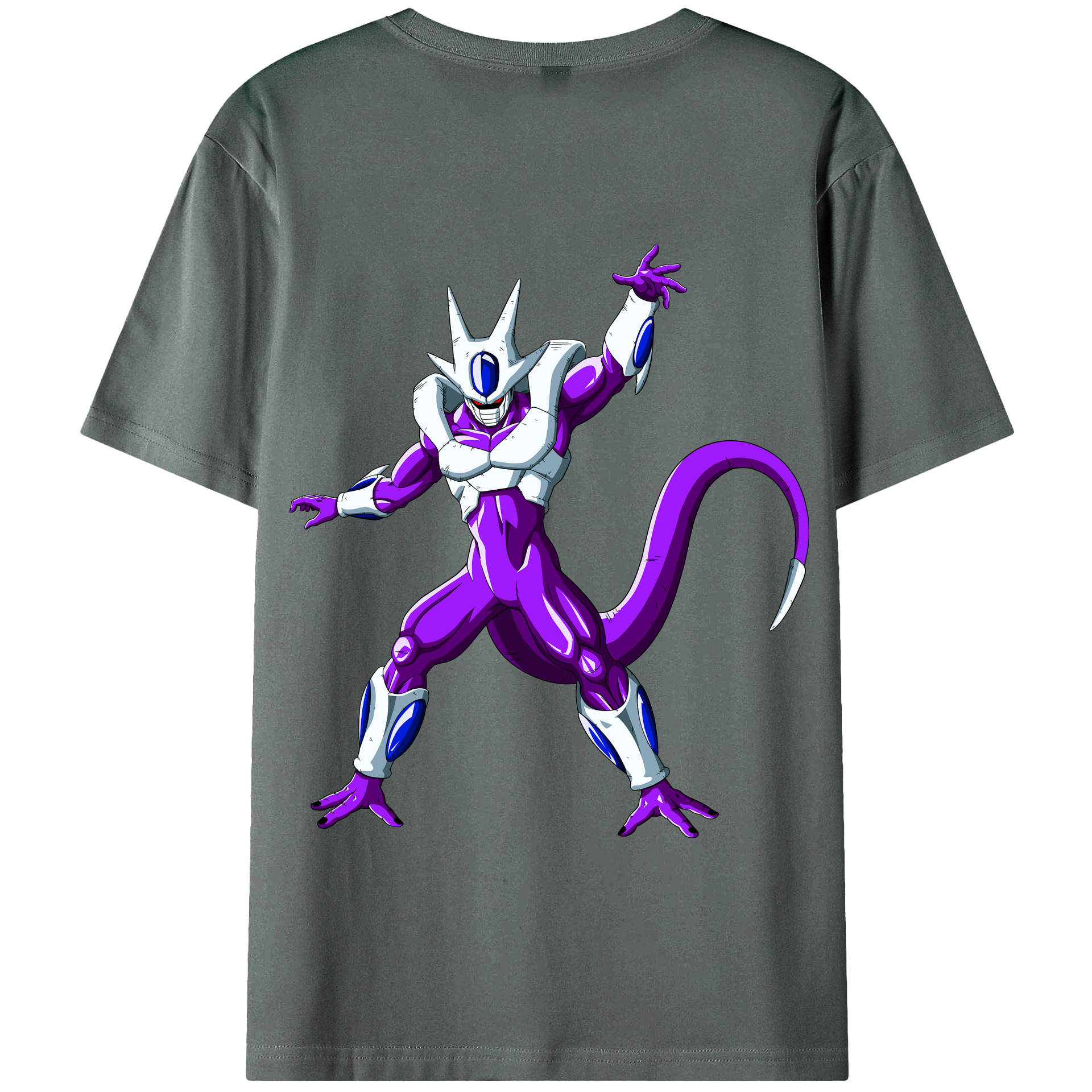 （画像用） ドラゴンボール クウラ DRAGON BALL Cooler Coora 綿100％半袖Tシャツ（背面プリント）